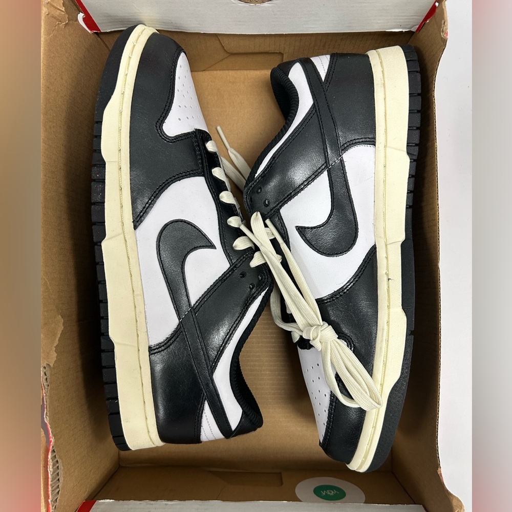 Nike Dunk Low PRM White/Black & Coconut Milk - Picture 2 of 7